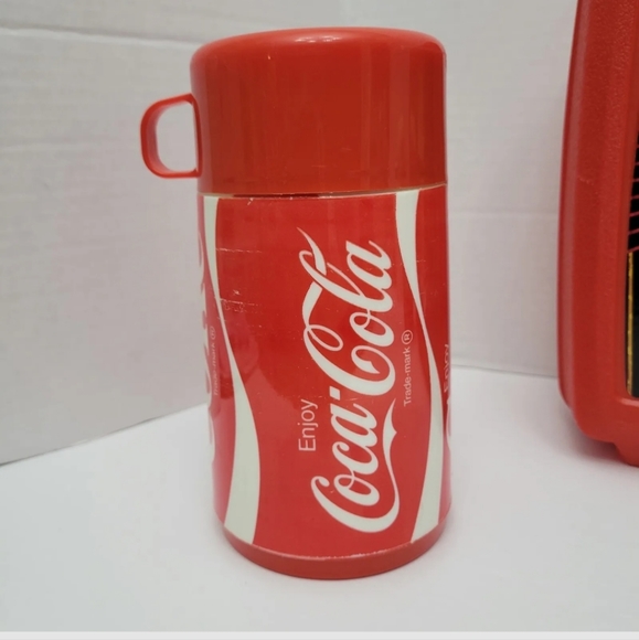 Vintage Max Headroom Aladdin Lunchbox Coca Cola Thermos Coca Cola Bean B… - Picture 3 of 6